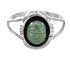 Southwest Turquoise Inlay Silver Ring Size 8-3/4 RX60130